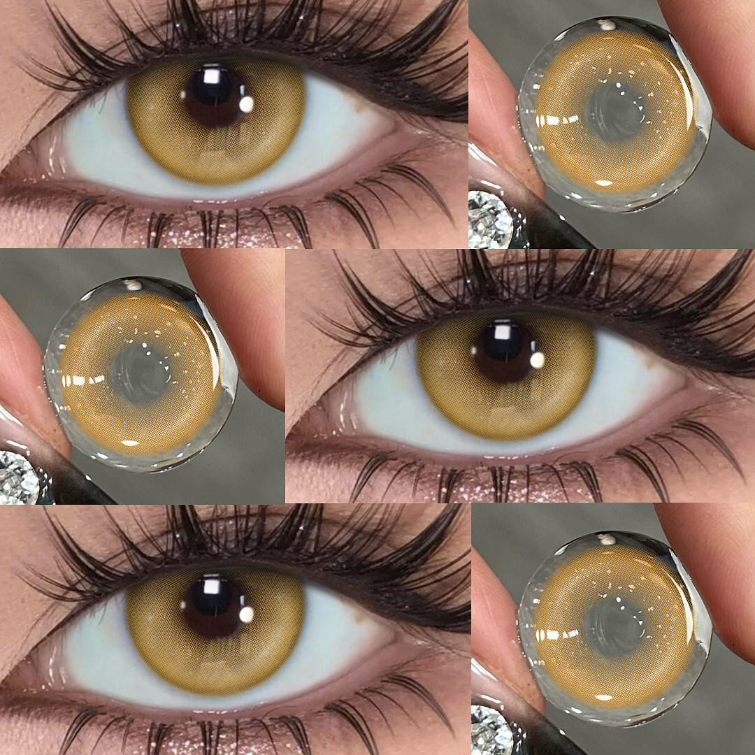 Moodis Brown - 1 Year, 2 lenses Colored Contacts - Gleglow