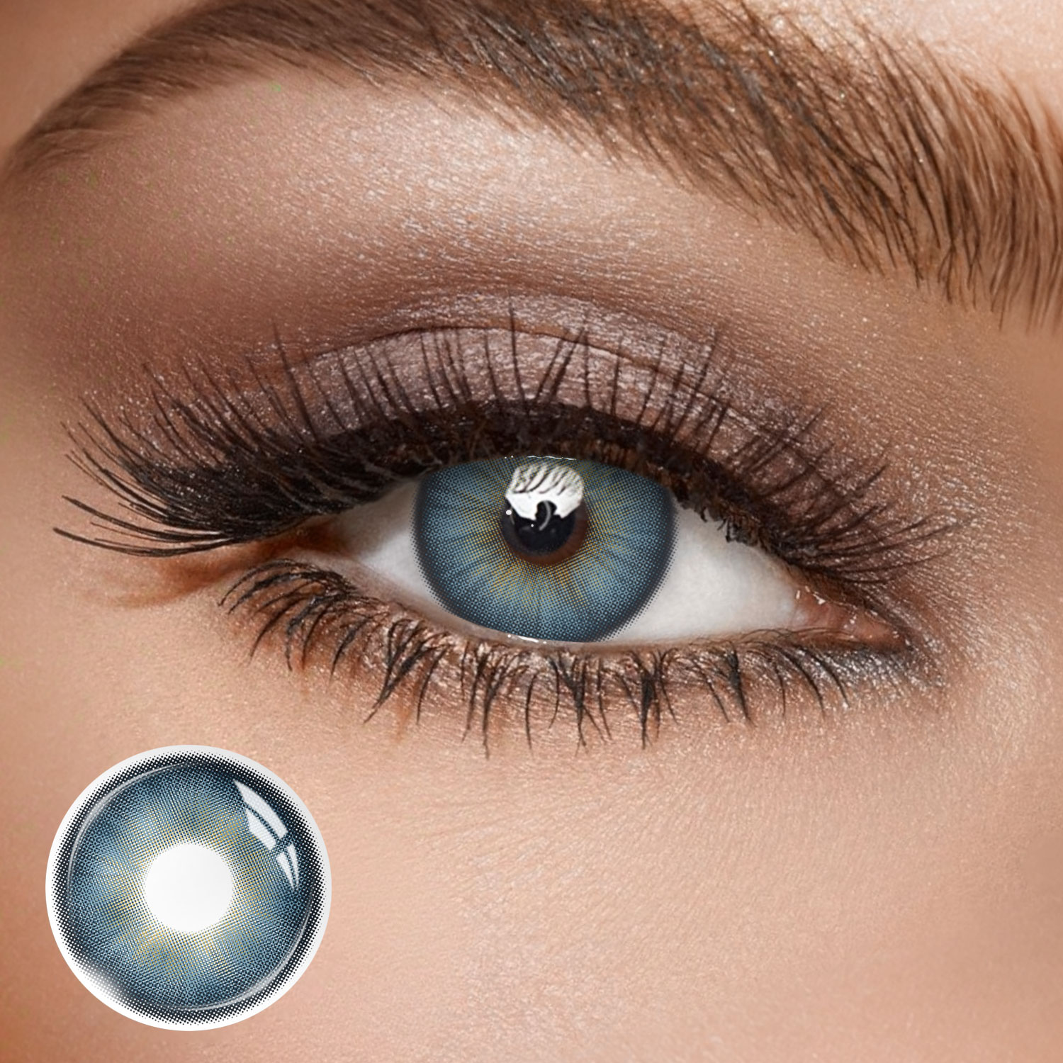 Audrey Blue - monthly, 2 lenses