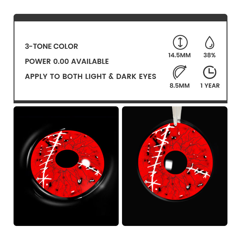 Healing Red - 1 Year, 2 lenses