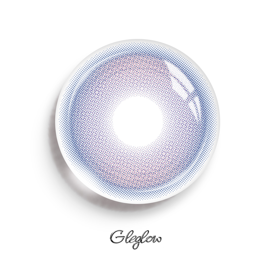Pearl Circle Purple - 1 Year, 2 lenses Colored Contacts - Gleglow