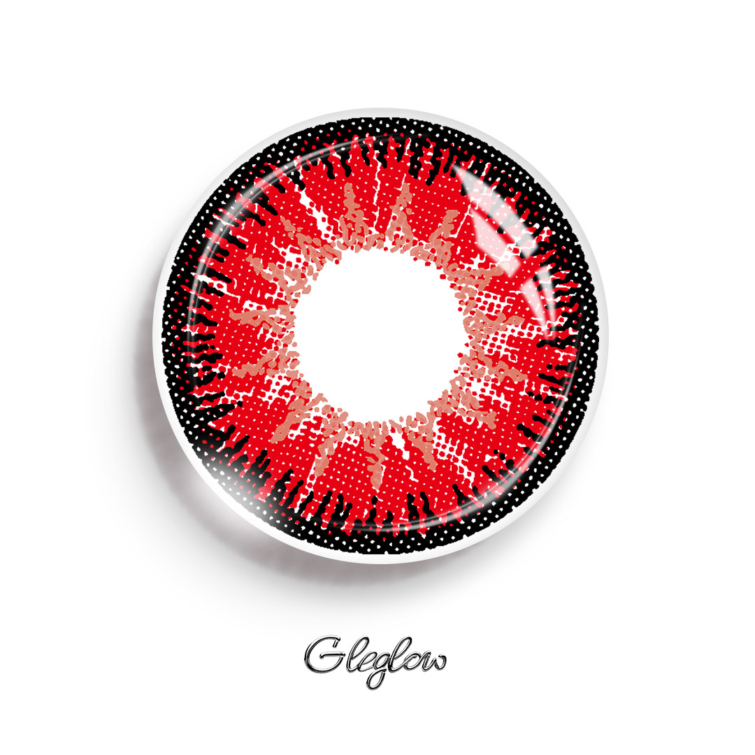 Mystery Red - 1 Year, 2 lenses Colored Contacts - Gleglow
