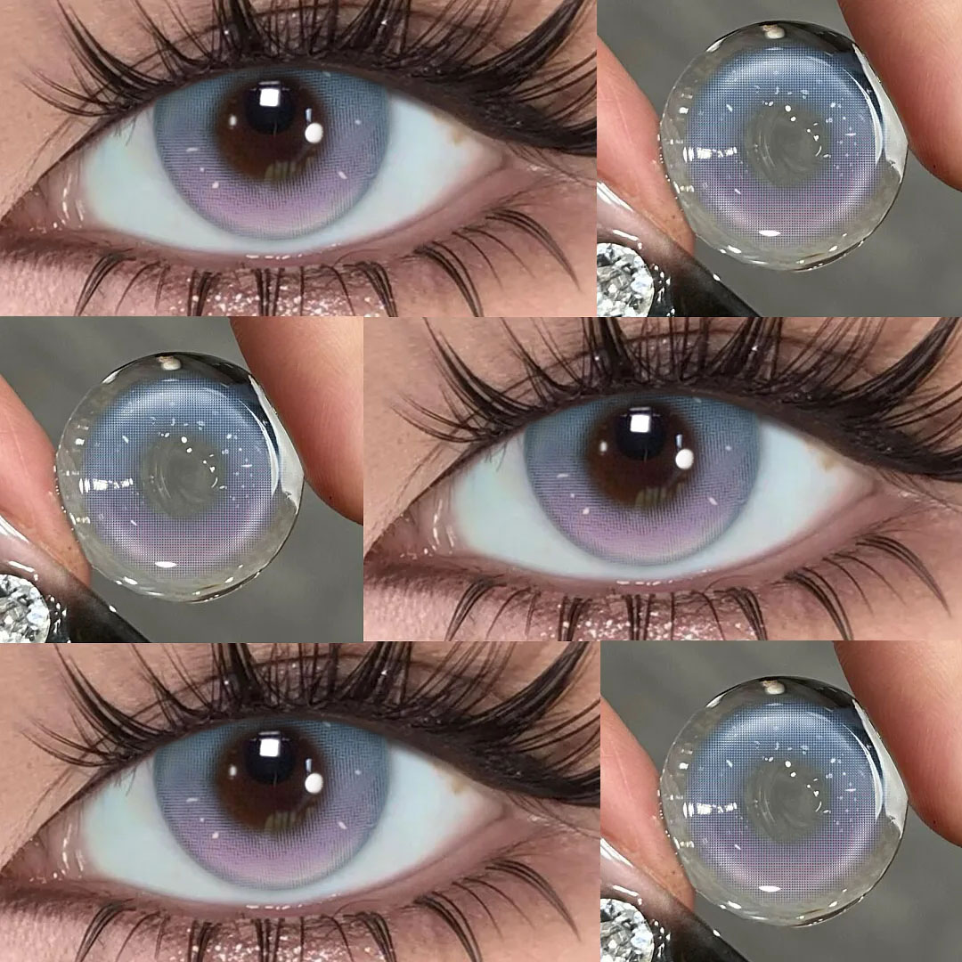 Zerra Blue - 1 Year, 2 lenses Colored Contacts - Gleglow