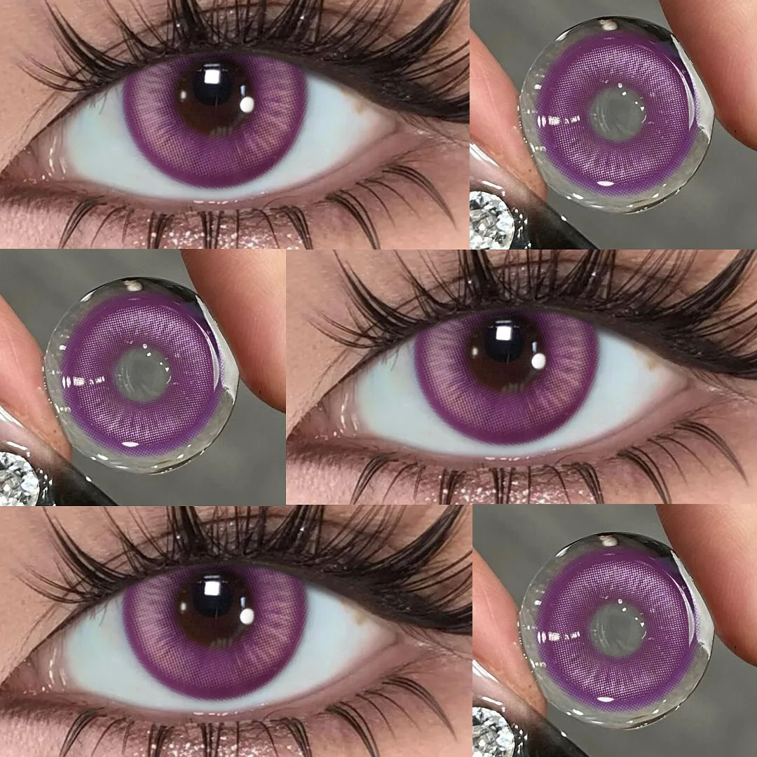Barbie Purple - 1 Year, 2 lenses Colored Contacts - Gleglow