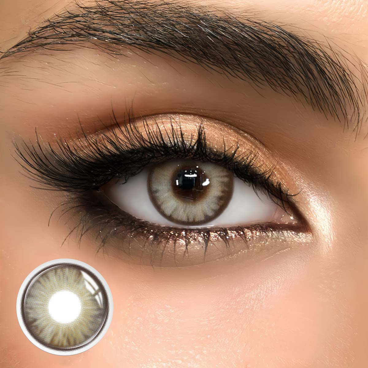 Florise Brown - monthly, 2 lenses Colored Contacts - Gleglow