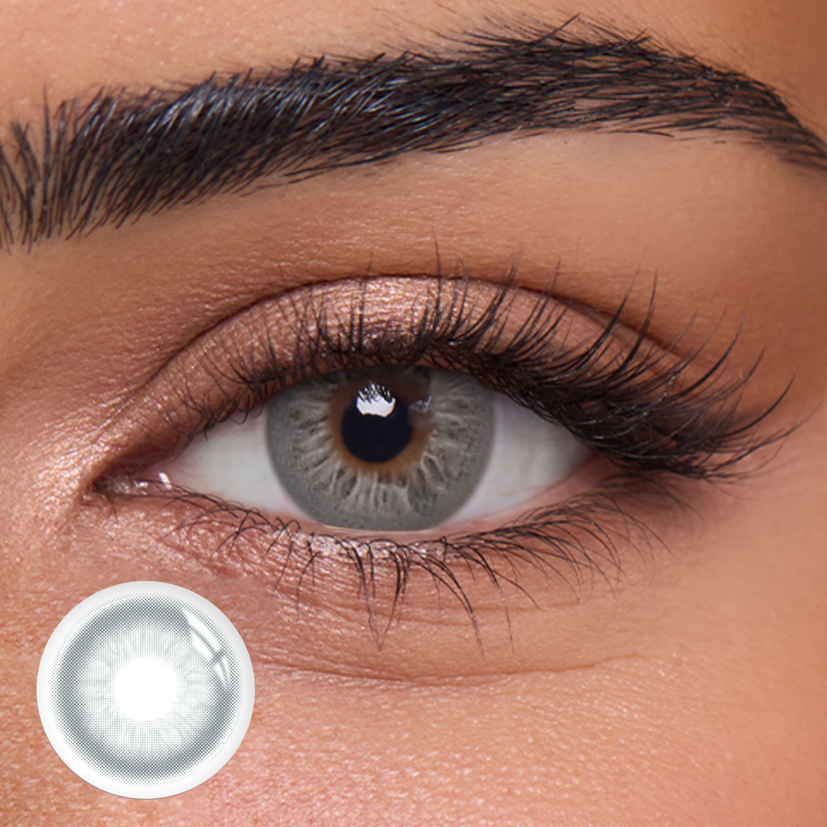 Glacier Grey - 1 Year, 2 lenses Colored Contacts - Gleglow