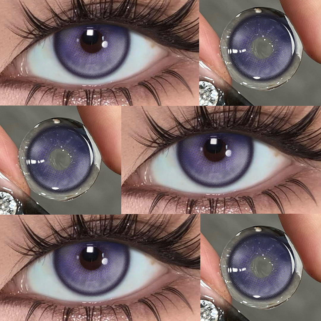 Shard Purple - 1 Year, 2 lenses Colored Contacts - Gleglow
