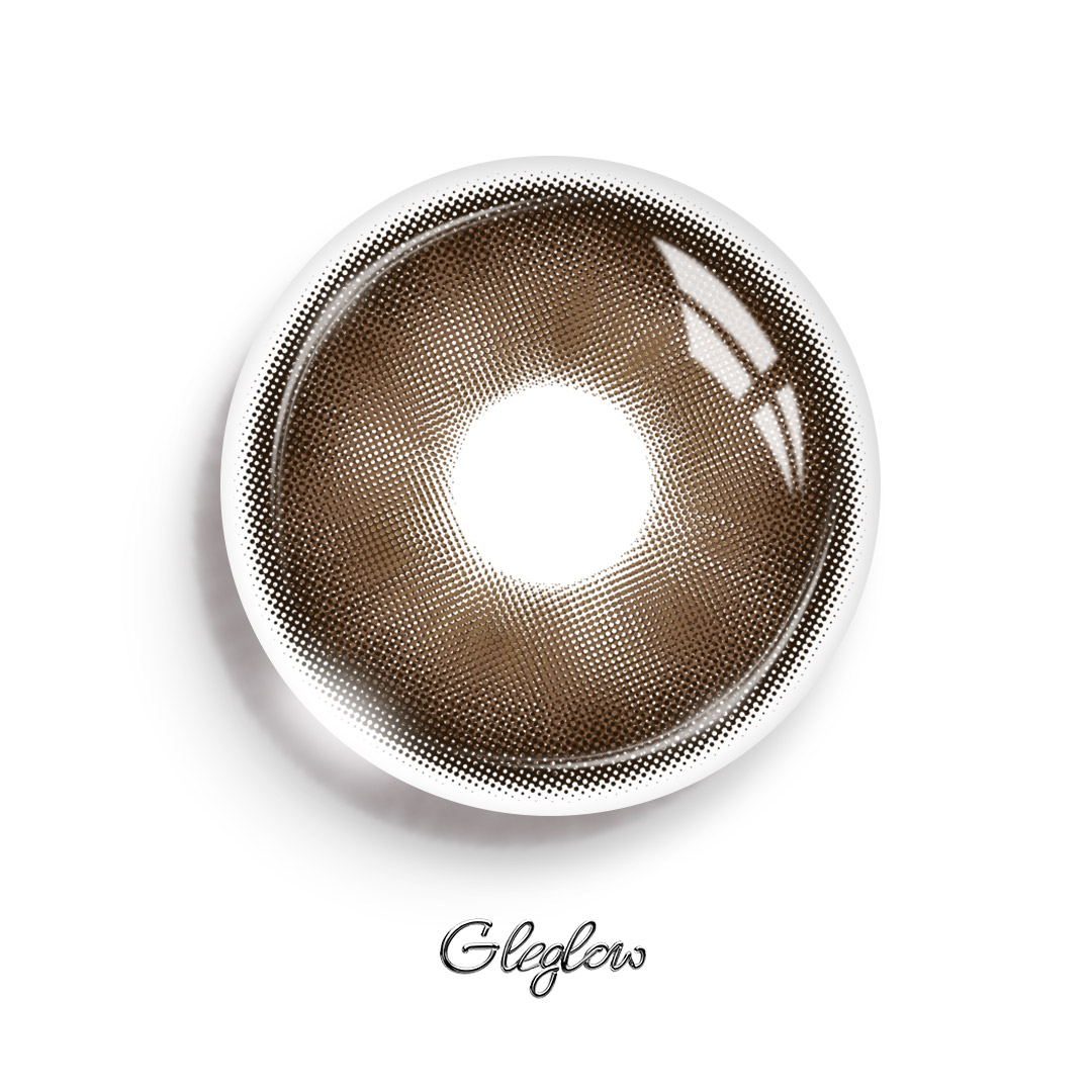 Audrey Chocolate - 1 Year, 2 lenses Colored Contacts - Gleglow