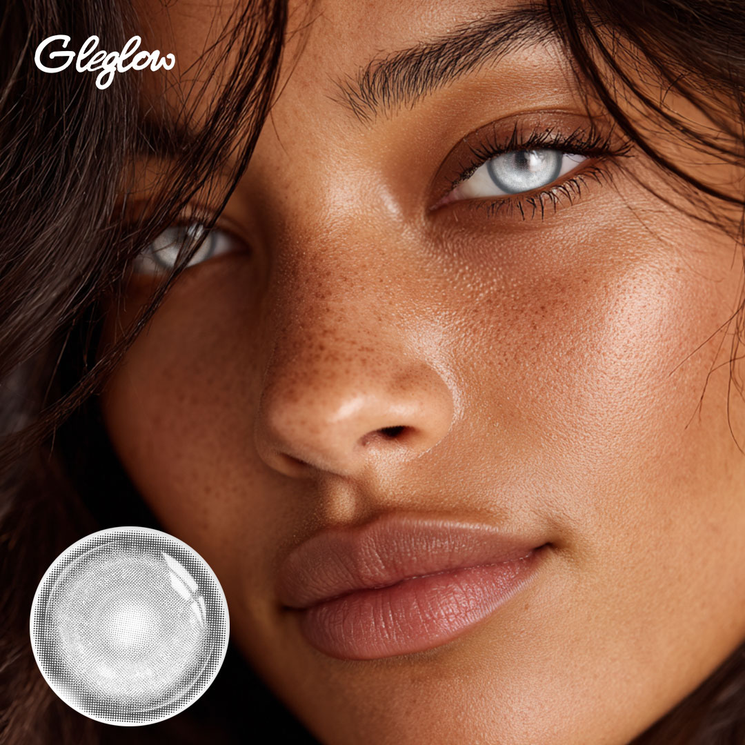 Selene Grey - 1 Day, 2 lenses Colored Contacts - Gleglow