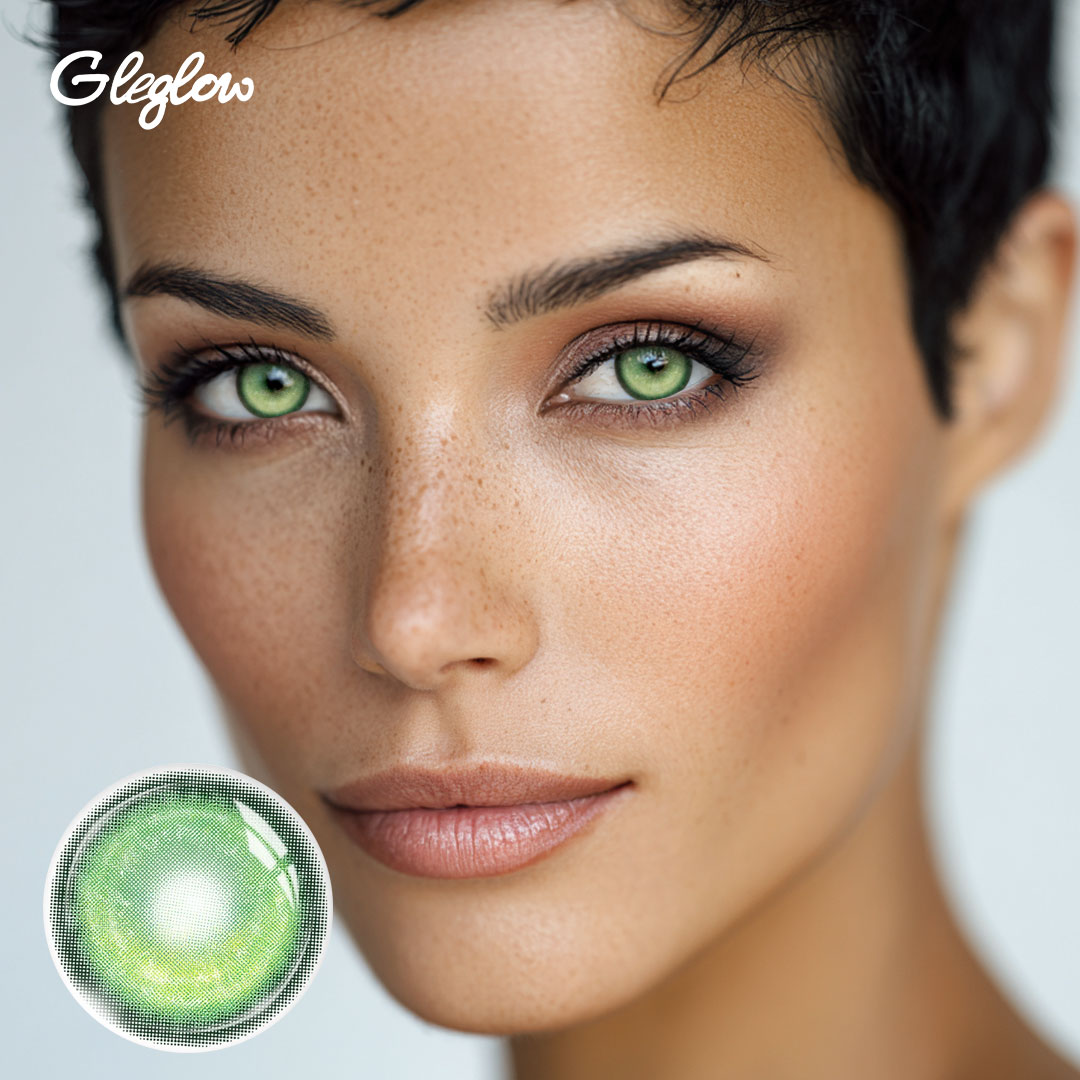 KOI Green - 1 Year, 2 lenses Colored Contacts - Gleglow