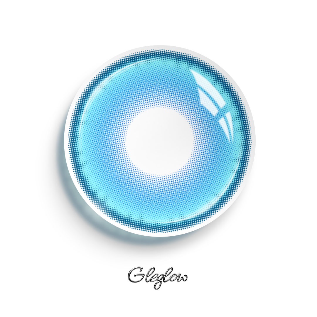 Aeon Blue - 6-month，2 lenses Colored Contacts - Gleglow
