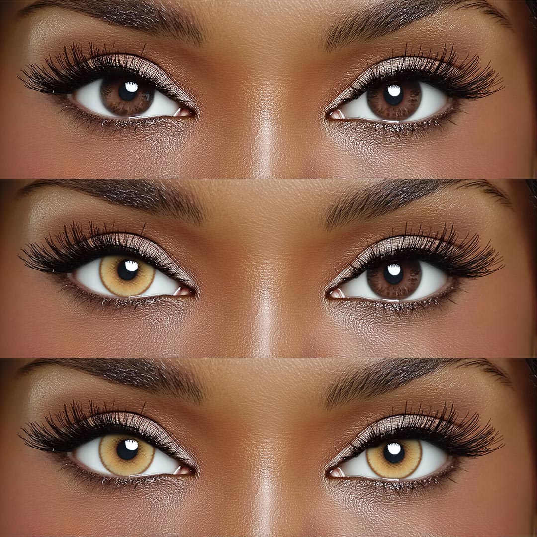 Aeon Brown - 6-month，2 lenses Colored Contacts - Gleglow