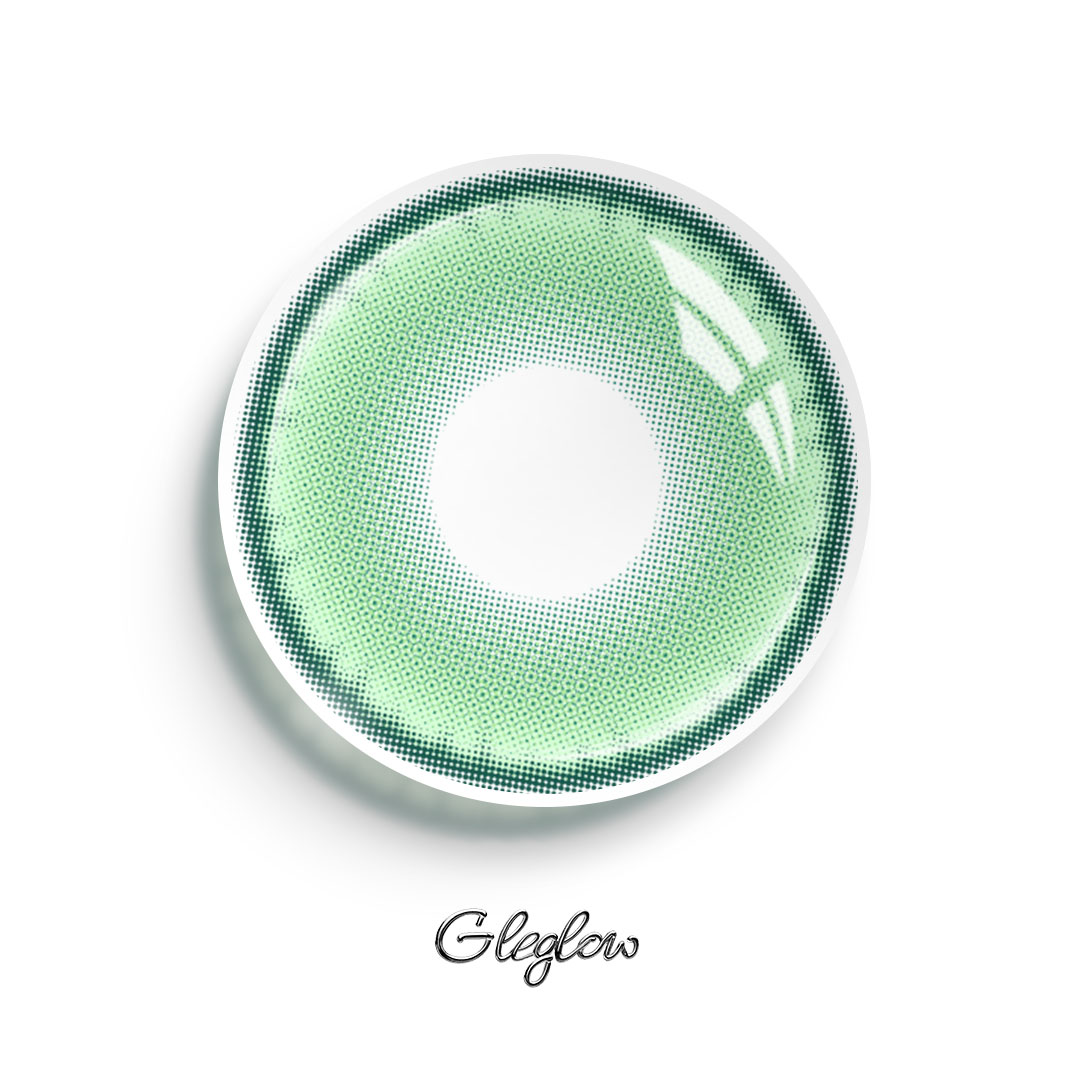 Aeon Green - 1 Year, 2 lenses Colored Contacts - Gleglow