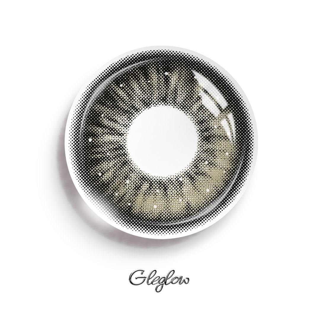 Aerin Black - 1 Year, 2 lenses Colored Contacts - Gleglow