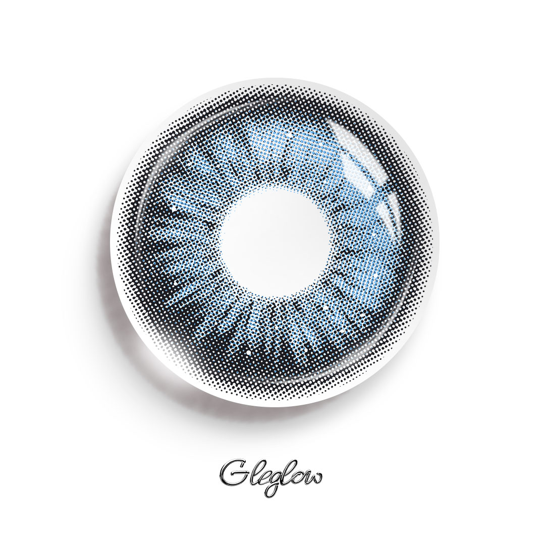 Aerin Blue - monthly, 2 lenses Colored Contacts - Gleglow