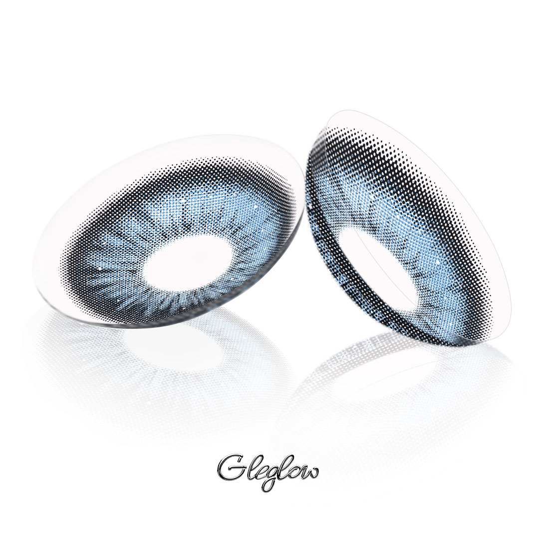 Aerin Blue - monthly, 2 lenses Colored Contacts - Gleglow