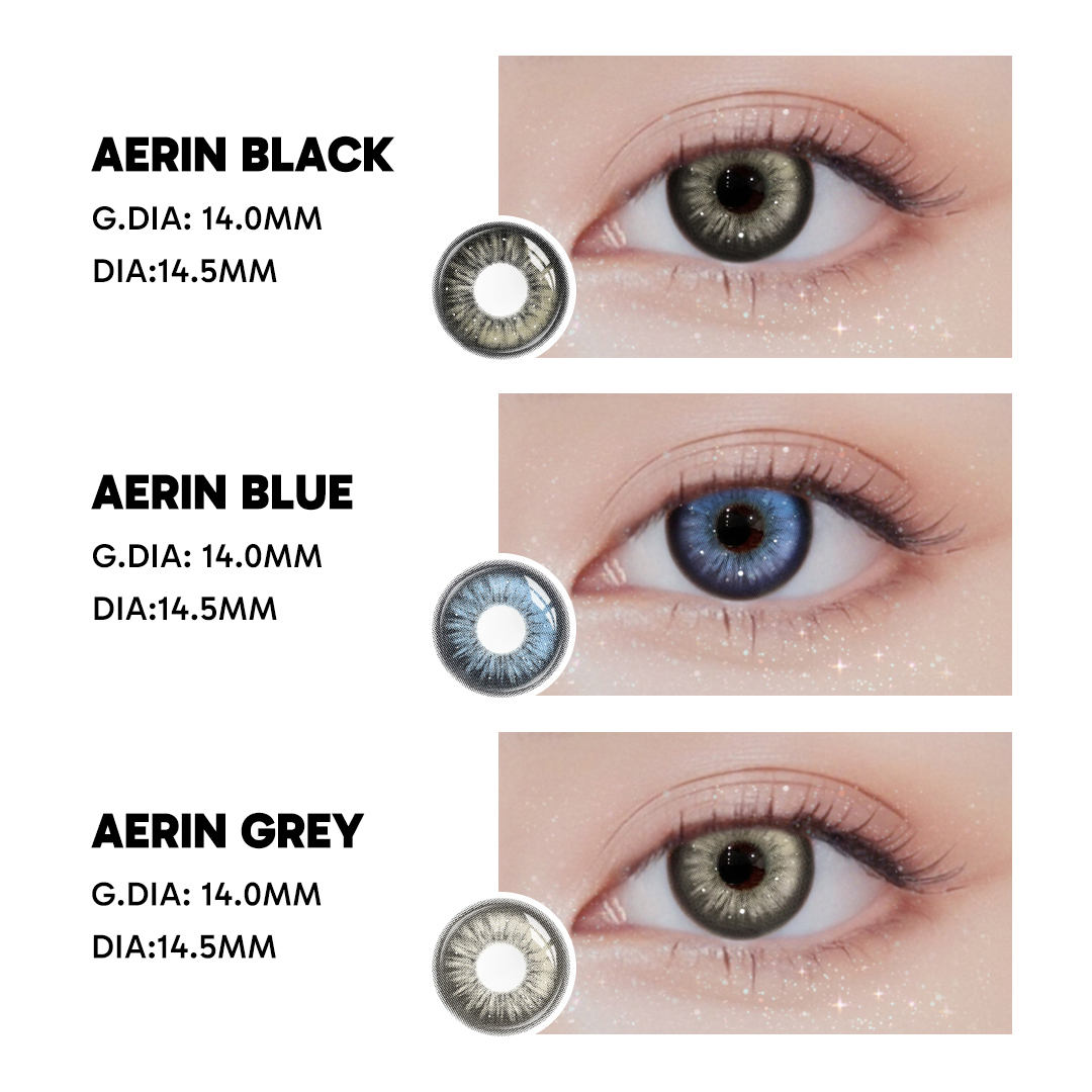 Aerin Blue - monthly, 2 lenses Colored Contacts - Gleglow
