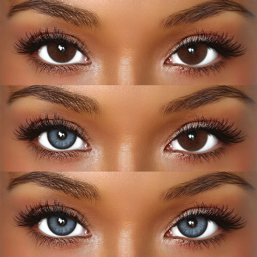 Aetheris Blue - 1 Year, 2 lenses Colored Contacts - Gleglow