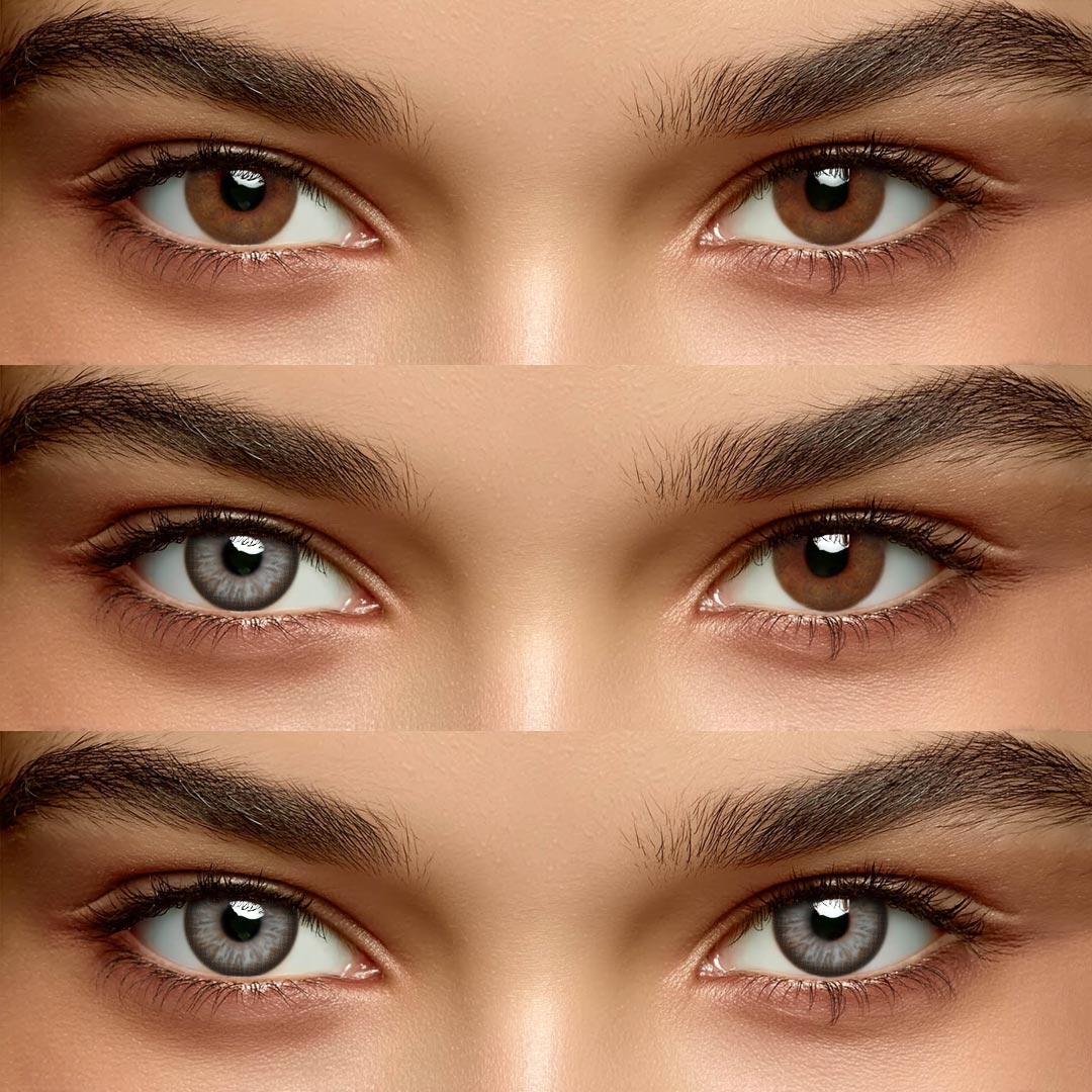 Aetheris Grey - 1 Year, 2 lenses Colored Contacts - Gleglow