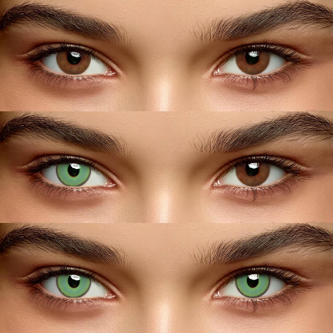 Alder Green - 1 Year, 2 lenses Colored Contacts - Gleglow