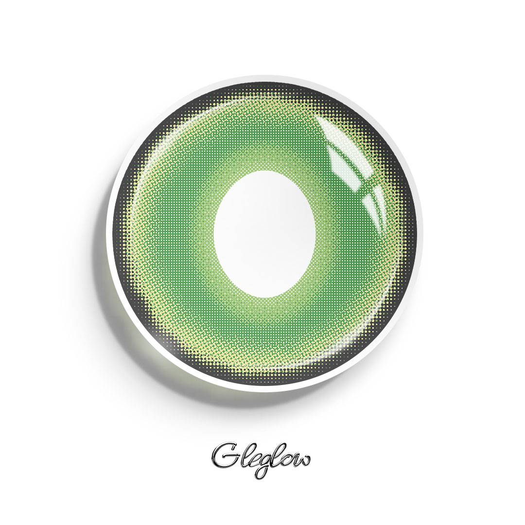 Alder Green - 1 Year, 2 lenses Colored Contacts - Gleglow