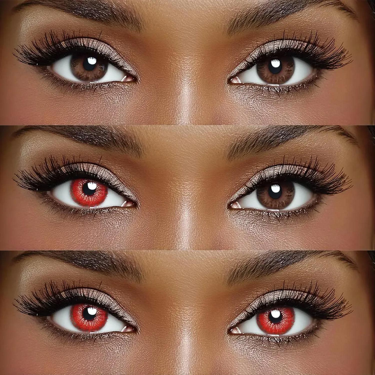 Alizarin Red - 1 Year, 2 lenses Colored Contacts - Gleglow