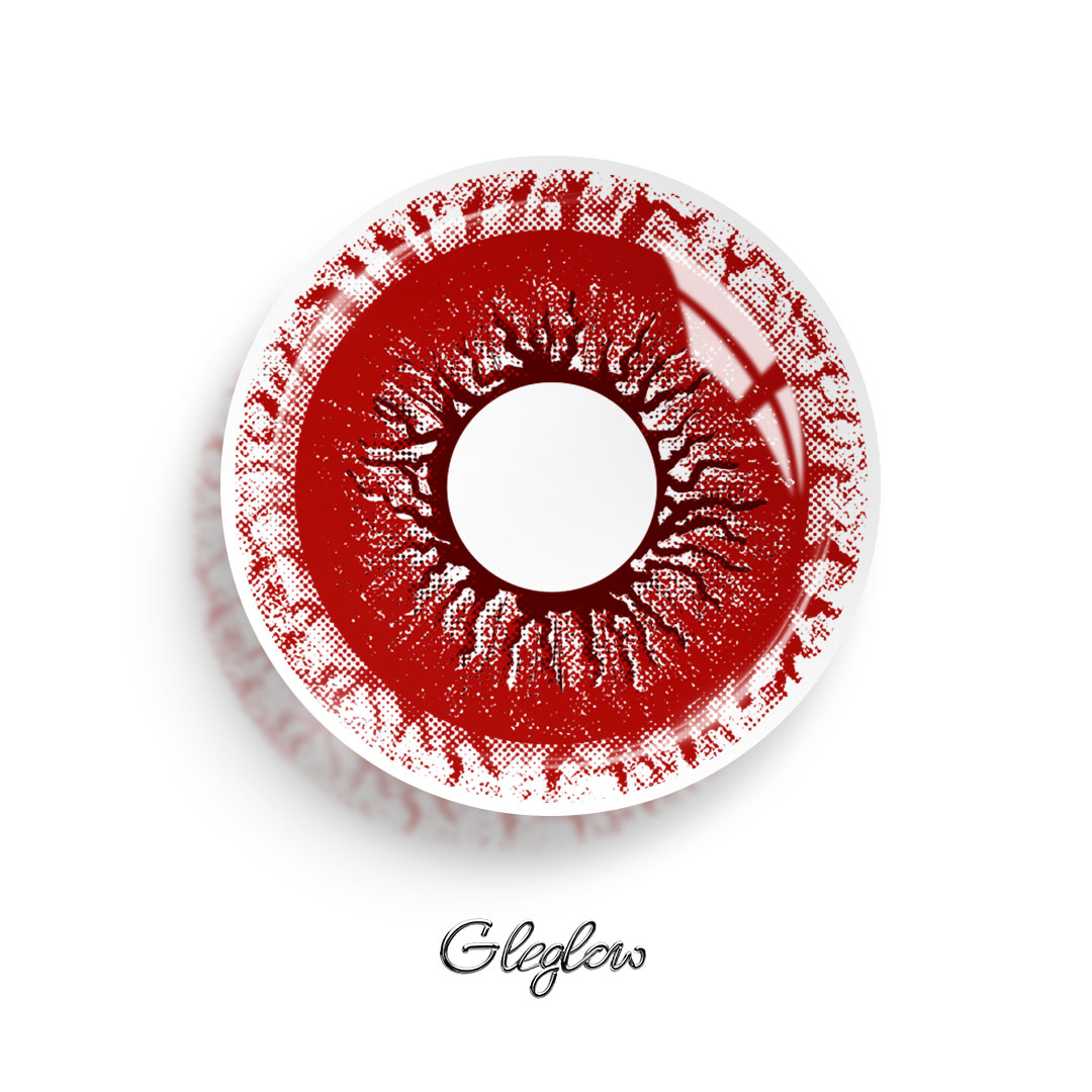Alizarin Red - 6-month，2 lenses Colored Contacts - Gleglow