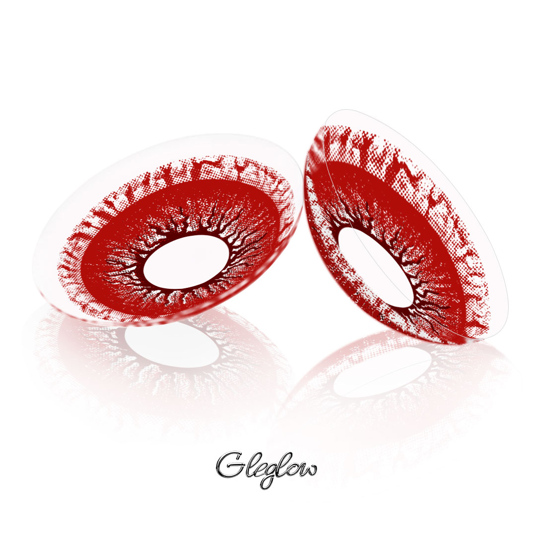 Alizarin Red - 6-month，2 lenses Colored Contacts - Gleglow