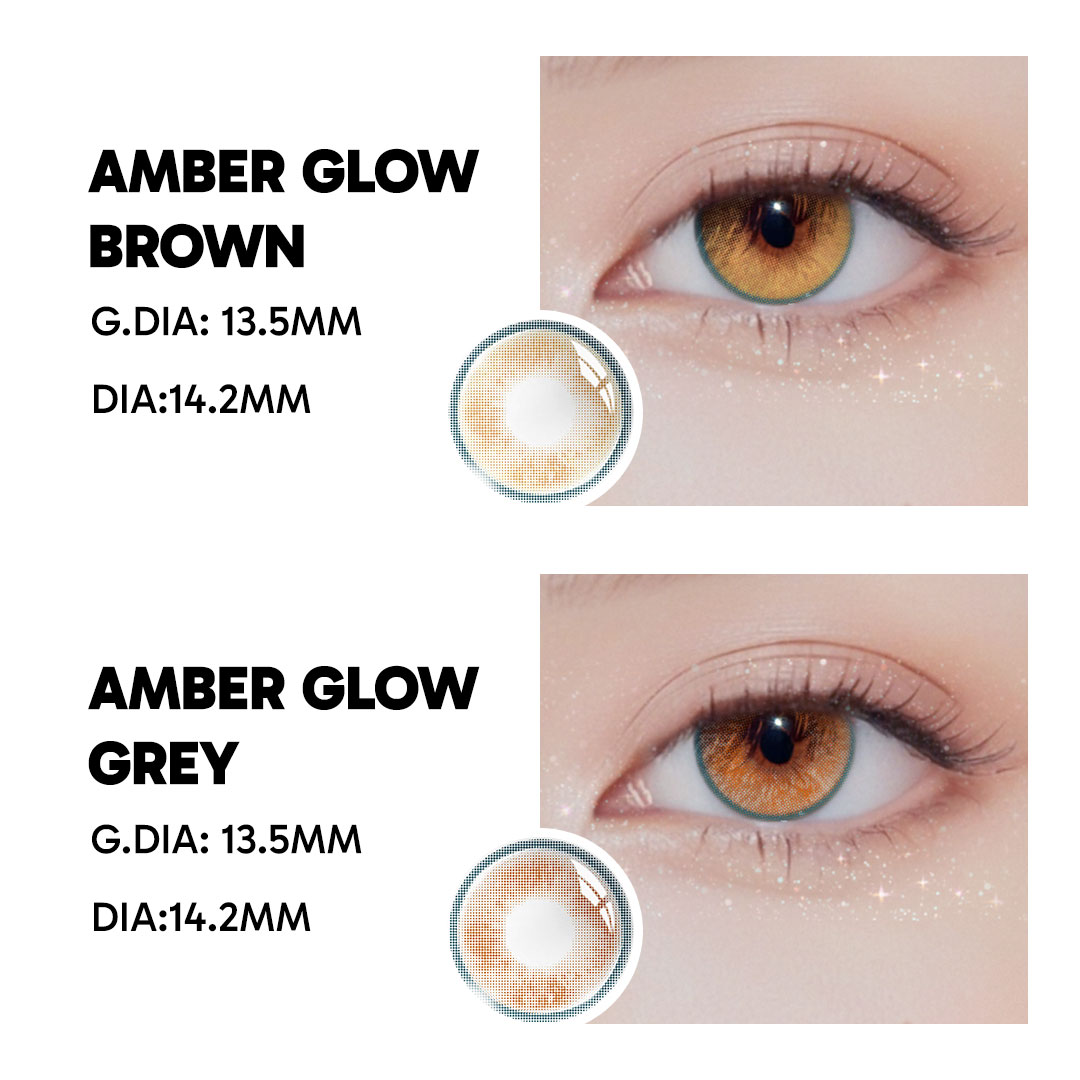 Amber Glow Grey - 1 Year, 2 lenses