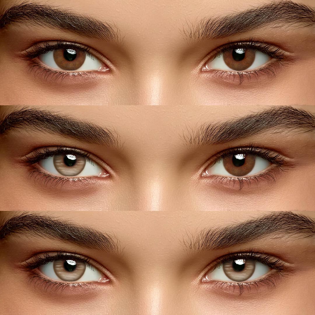 Angelis Brown - 1 Year, 2 lenses Colored Contacts - Gleglow