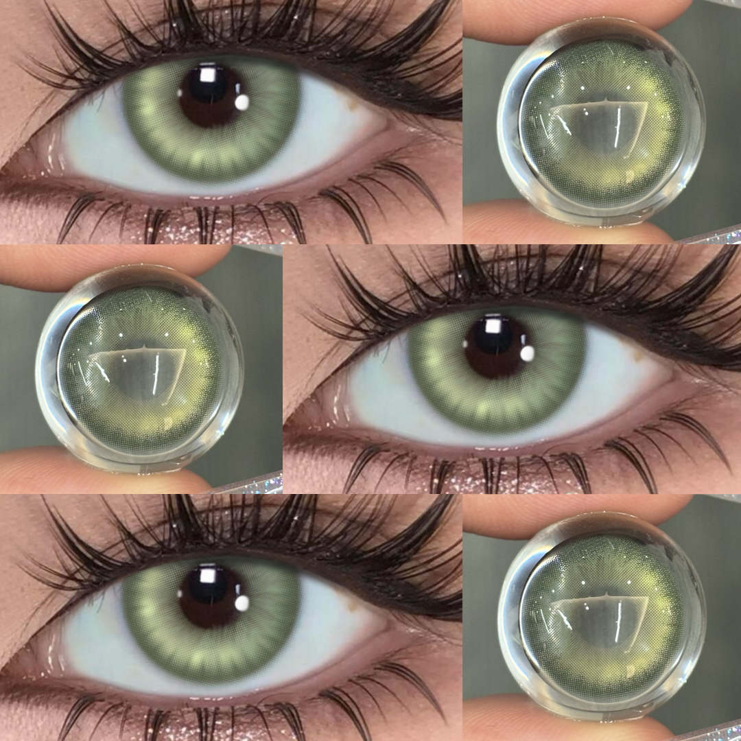 Gloss Green - 1 Year, 2 lenses Colored Contacts - Gleglow