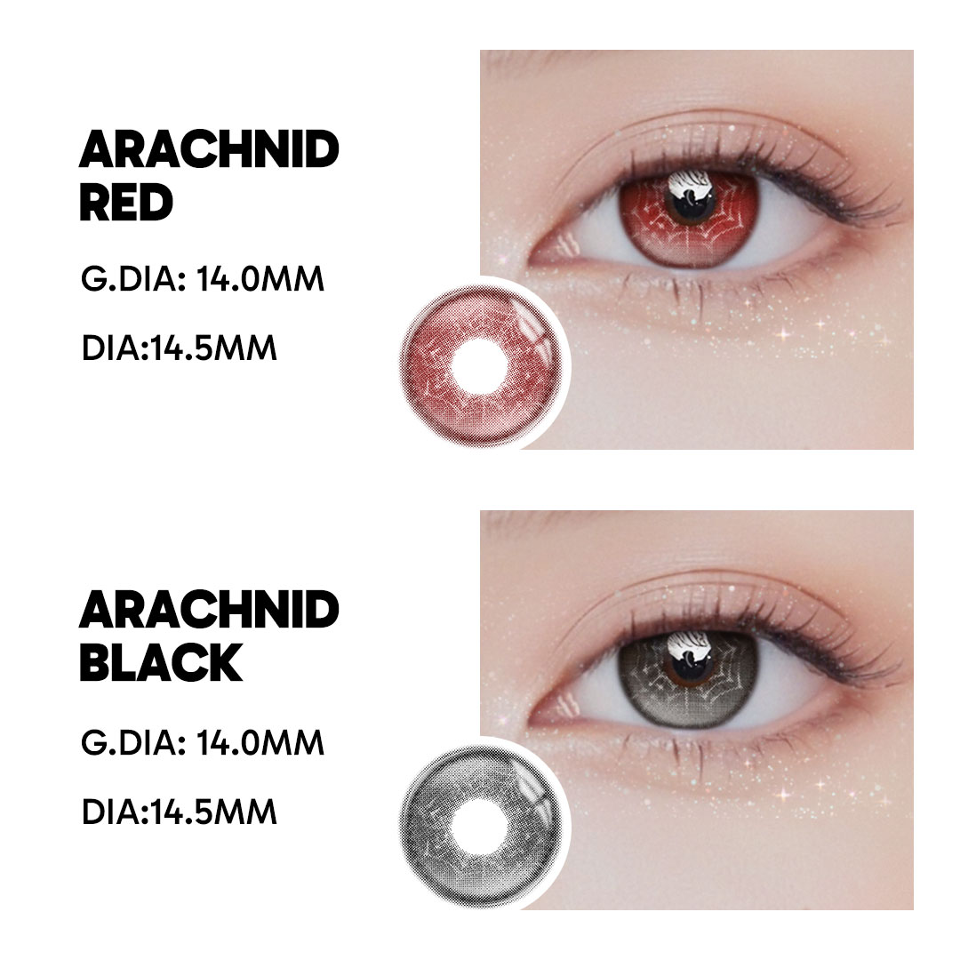 Arachnid Red - 1 Year, 2 lenses