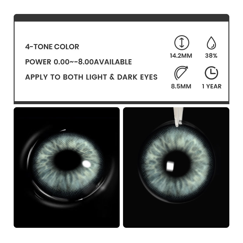 Arden Green - 1 Year, 2 lenses Colored Contacts - Gleglow