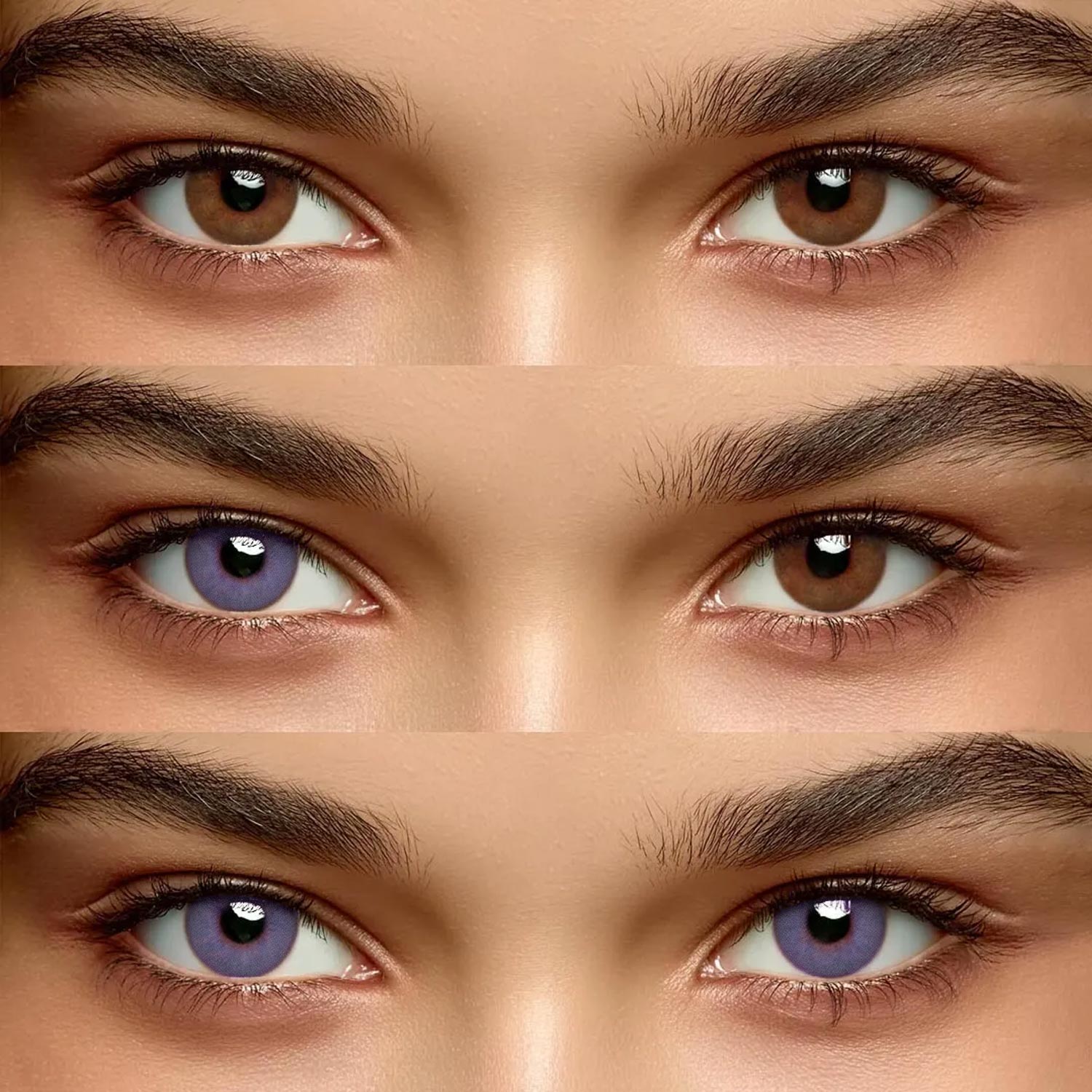 Aroma Purple - 1 Year, 2 lenses Colored Contacts - Gleglow