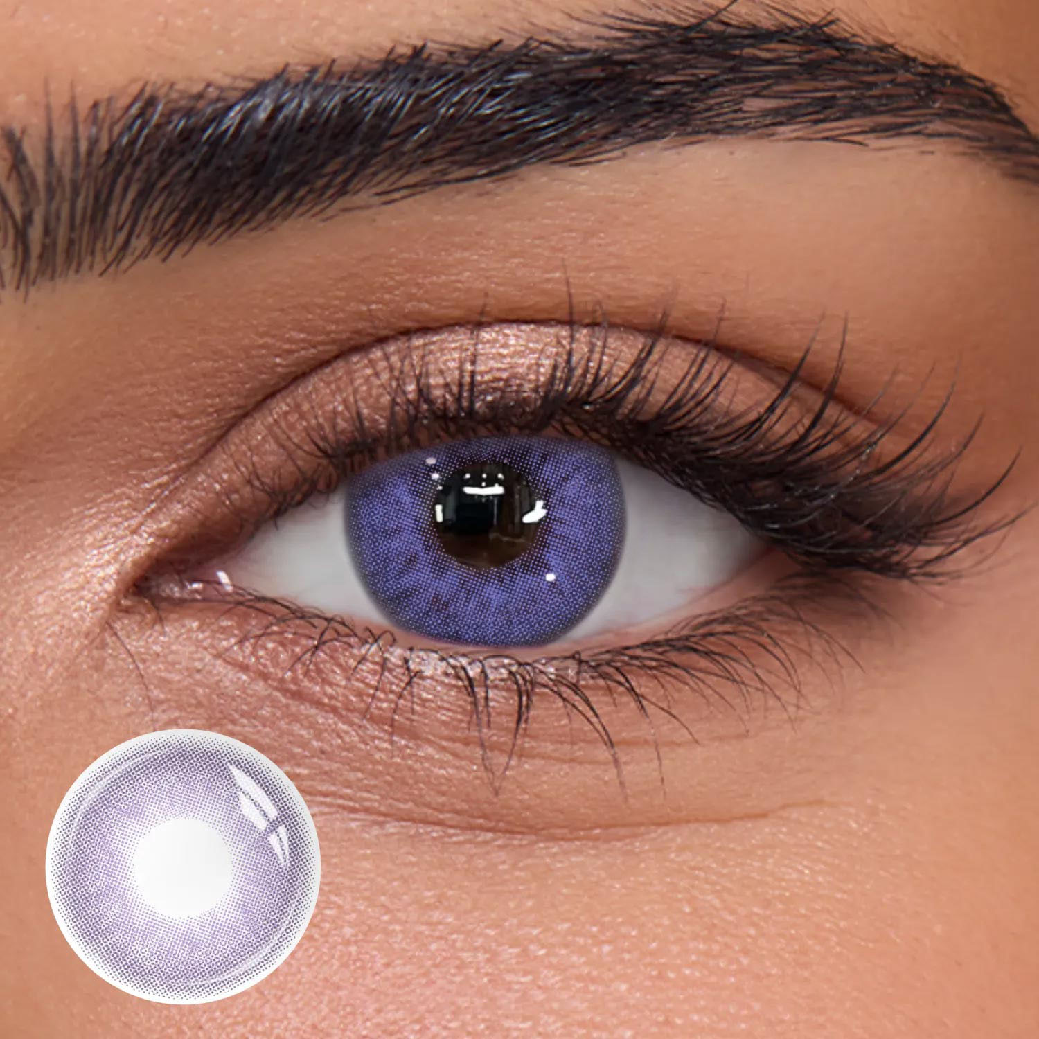 Aroma Purple - 1 Year, 2 lenses Colored Contacts - Gleglow