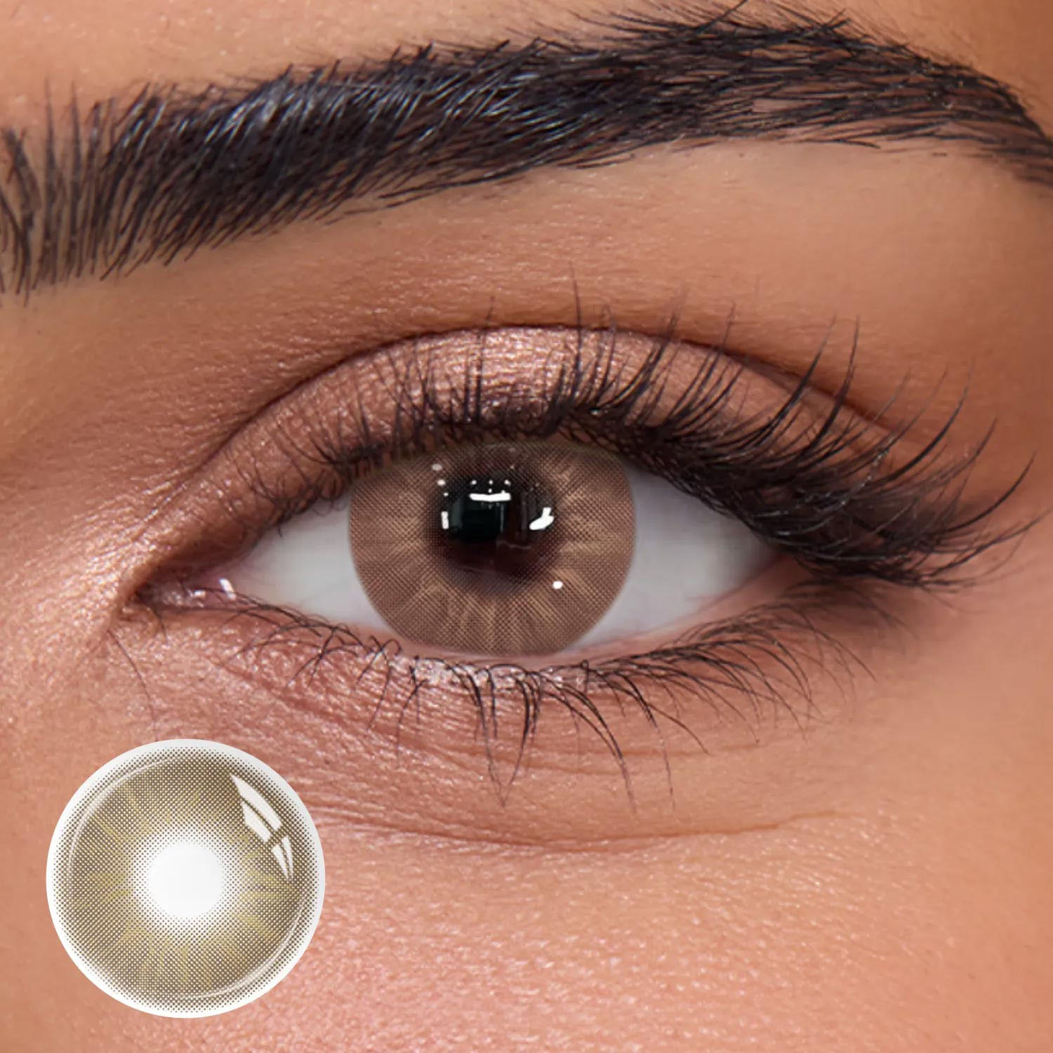 Auburn Light Brown - monthly, 2 lenses Colored Contacts - Gleglow