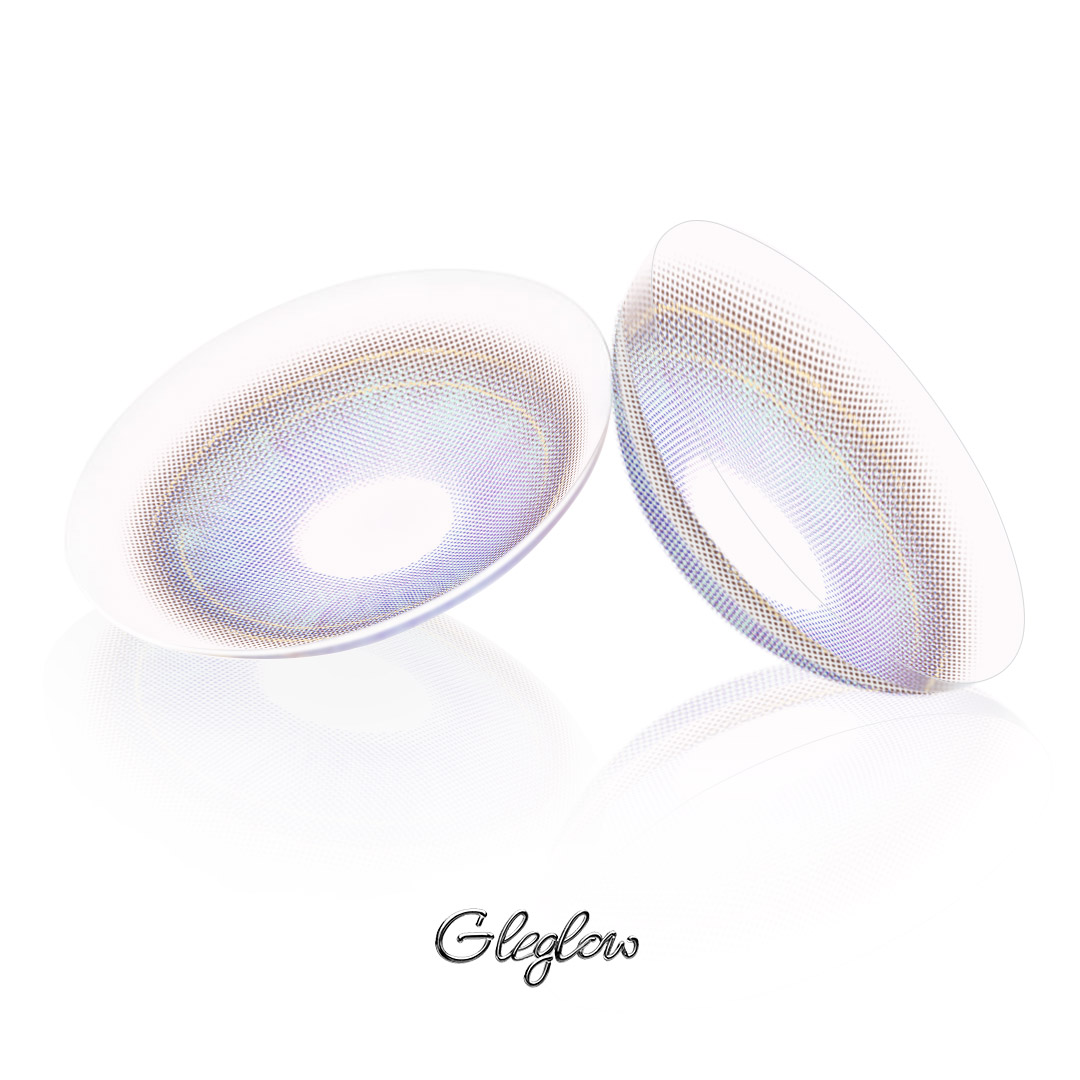 Aurae Purple - 1 Year, 2 lenses Colored Contacts - Gleglow