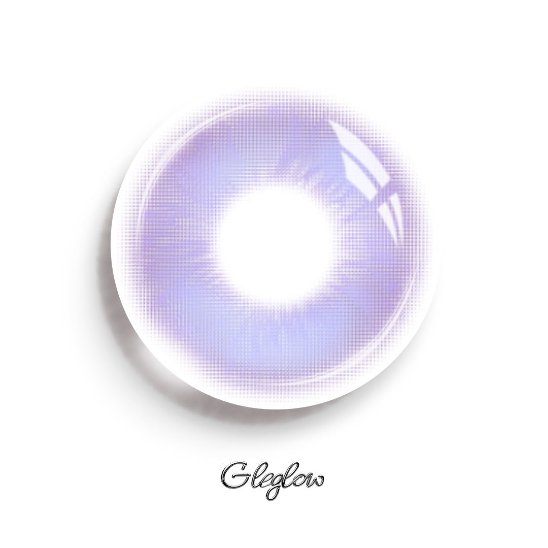 Auren Purple - 1 Year, 2 lenses Colored Contacts - Gleglow