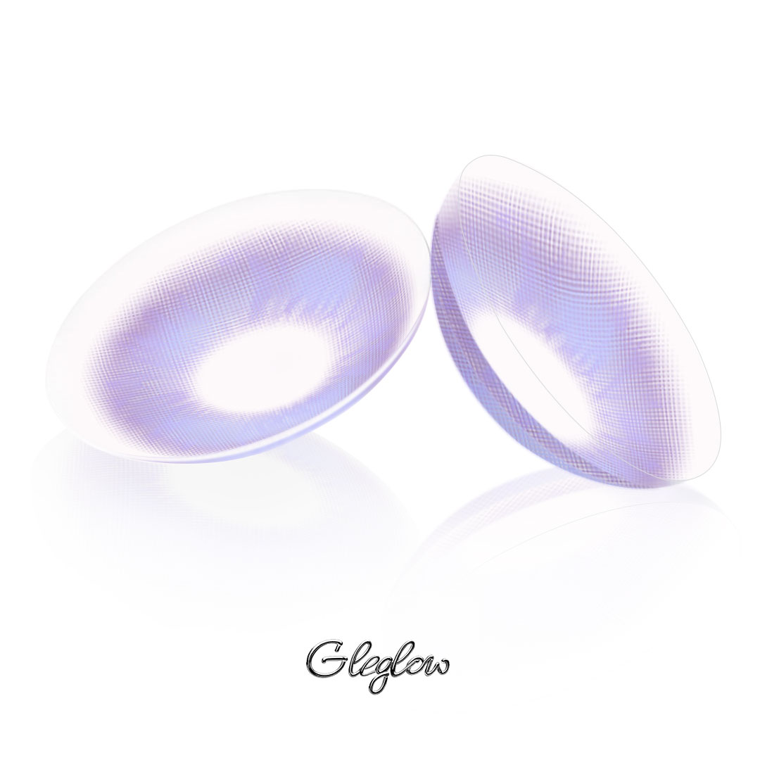 Auren Purple - 1 Year, 2 lenses Colored Contacts - Gleglow