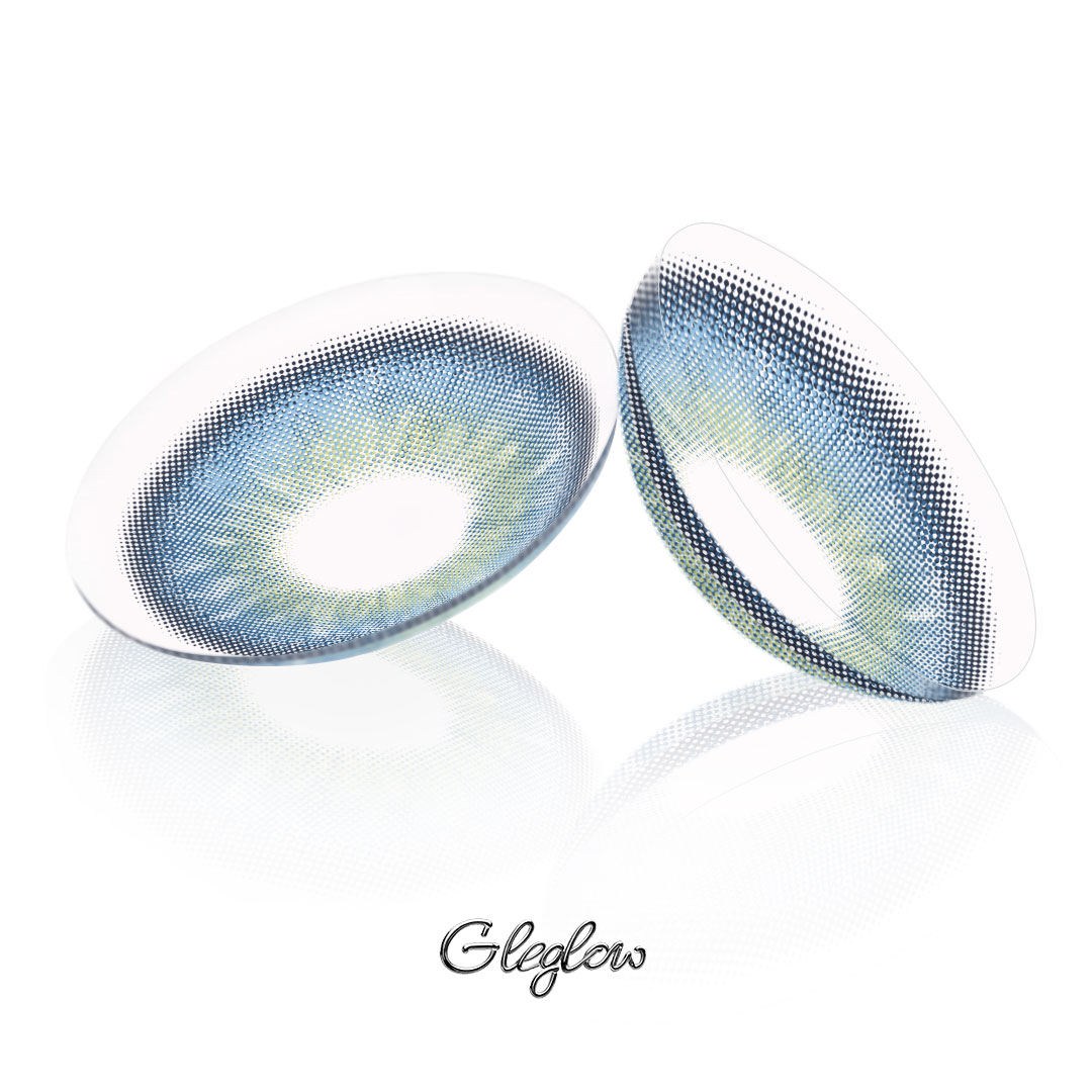 Avenor Glow Blue - 1 Year, 2 lenses Colored Contacts - Gleglow