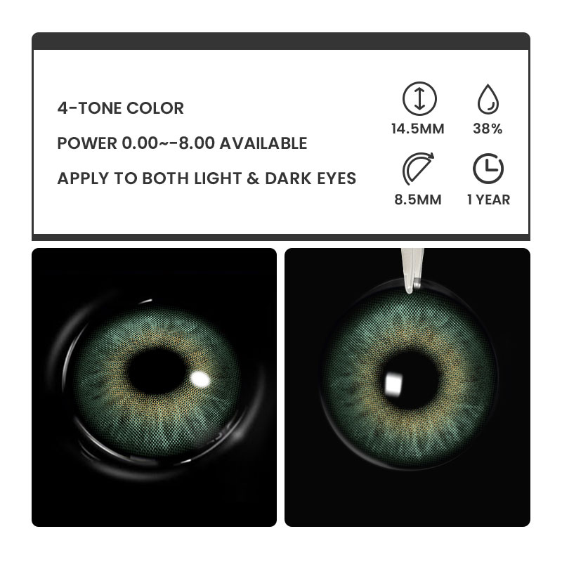 Avenor Glow Green - 1 Year, 2 lenses