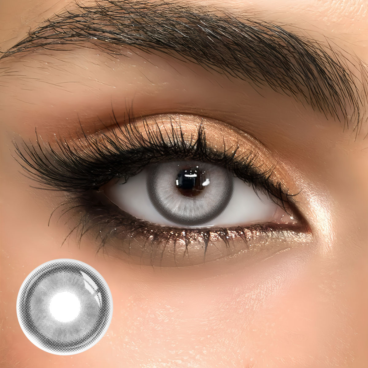 Barbie Grey - 1 Year, 2 lenses Colored Contacts - Gleglow