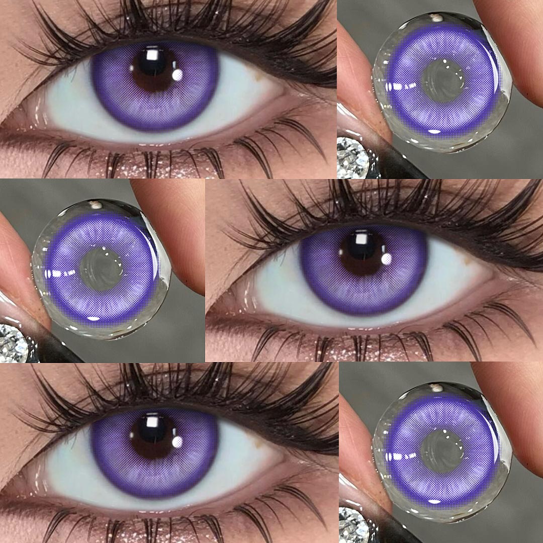 Barbie Crystal Violet - monthly, 2 lenses Colored Contacts - Gleglow