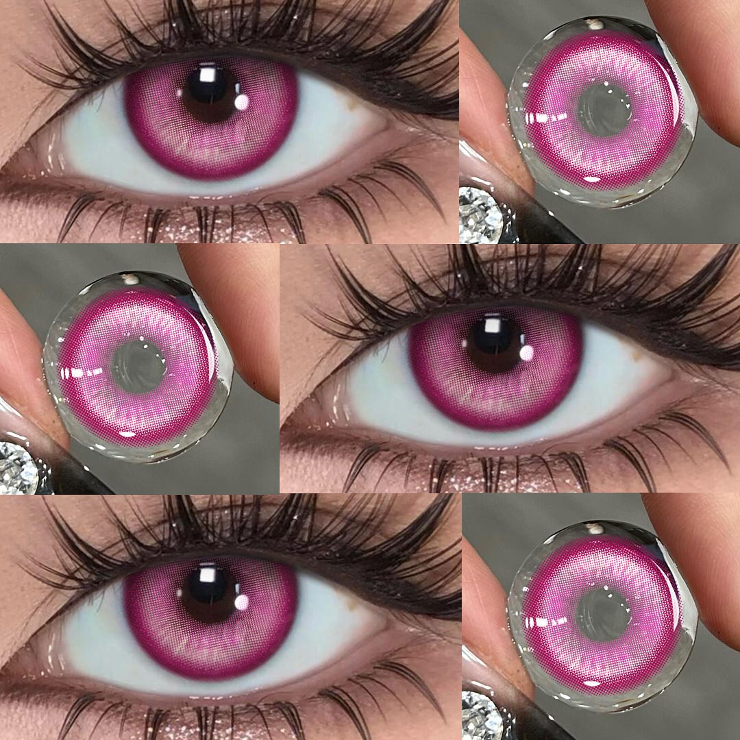 Barbie Rose Red - 1 Year, 2 lenses Colored Contacts - Gleglow