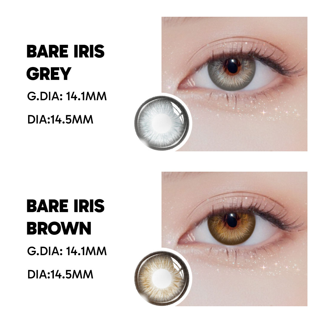 Bare Iris Brown - 1 Year, 2 lenses