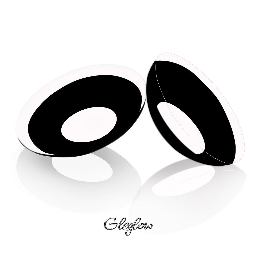 Blank Black - 1 Year, 2 lenses Colored Contacts - Gleglow