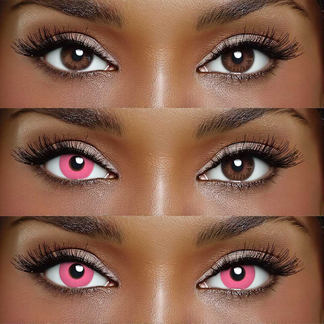 Blank Pink - 1 Year, 2 lenses Colored Contacts - Gleglow