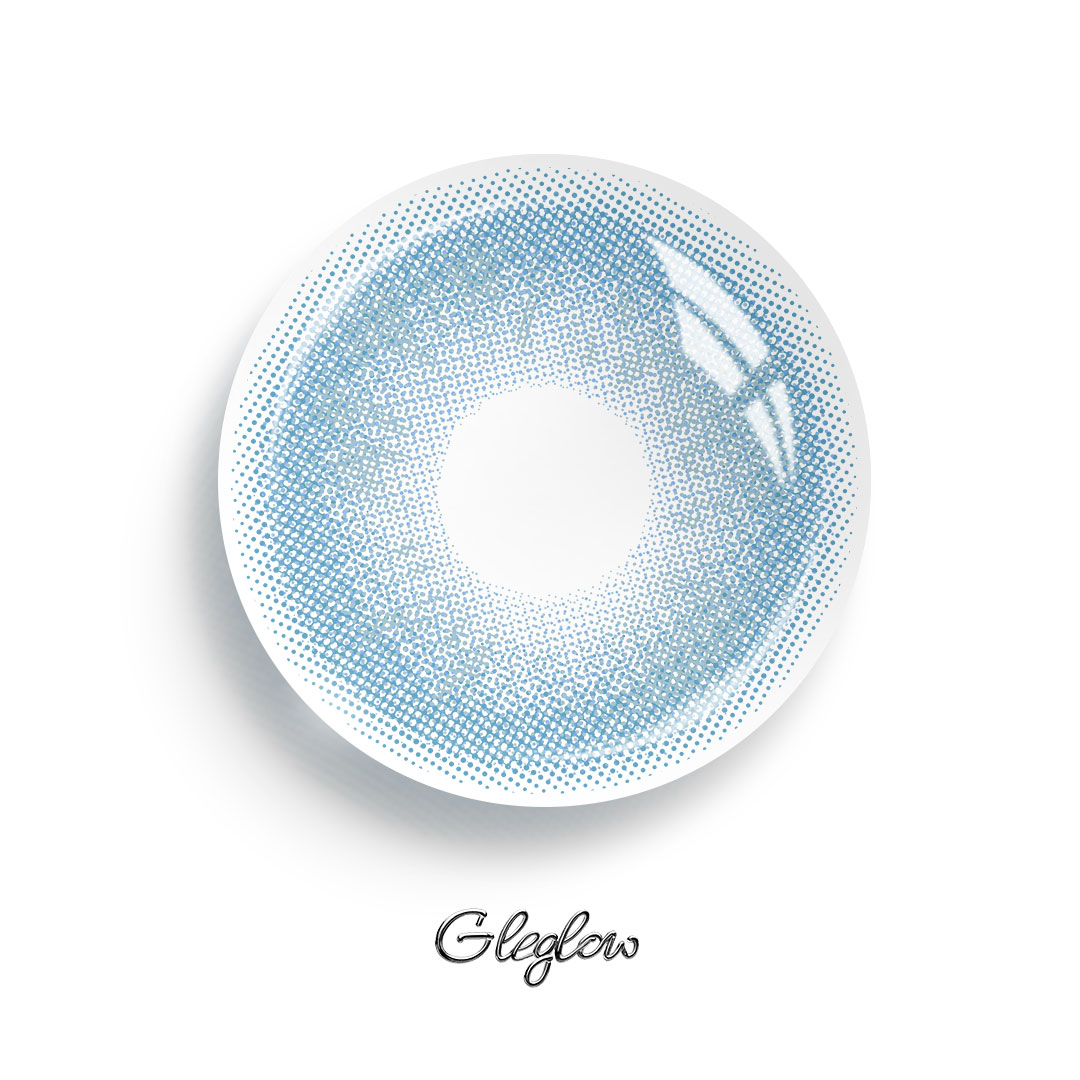 Calypso Blue - 1 Year, 2 lenses Colored Contacts - Gleglow