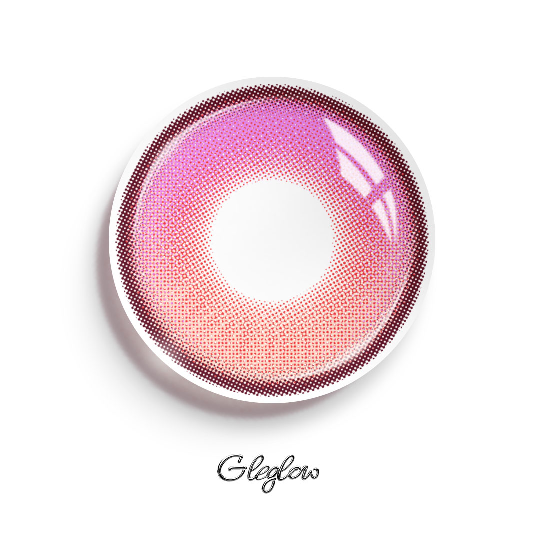 Calyx Pink - monthly, 2 lenses Colored Contacts - Gleglow