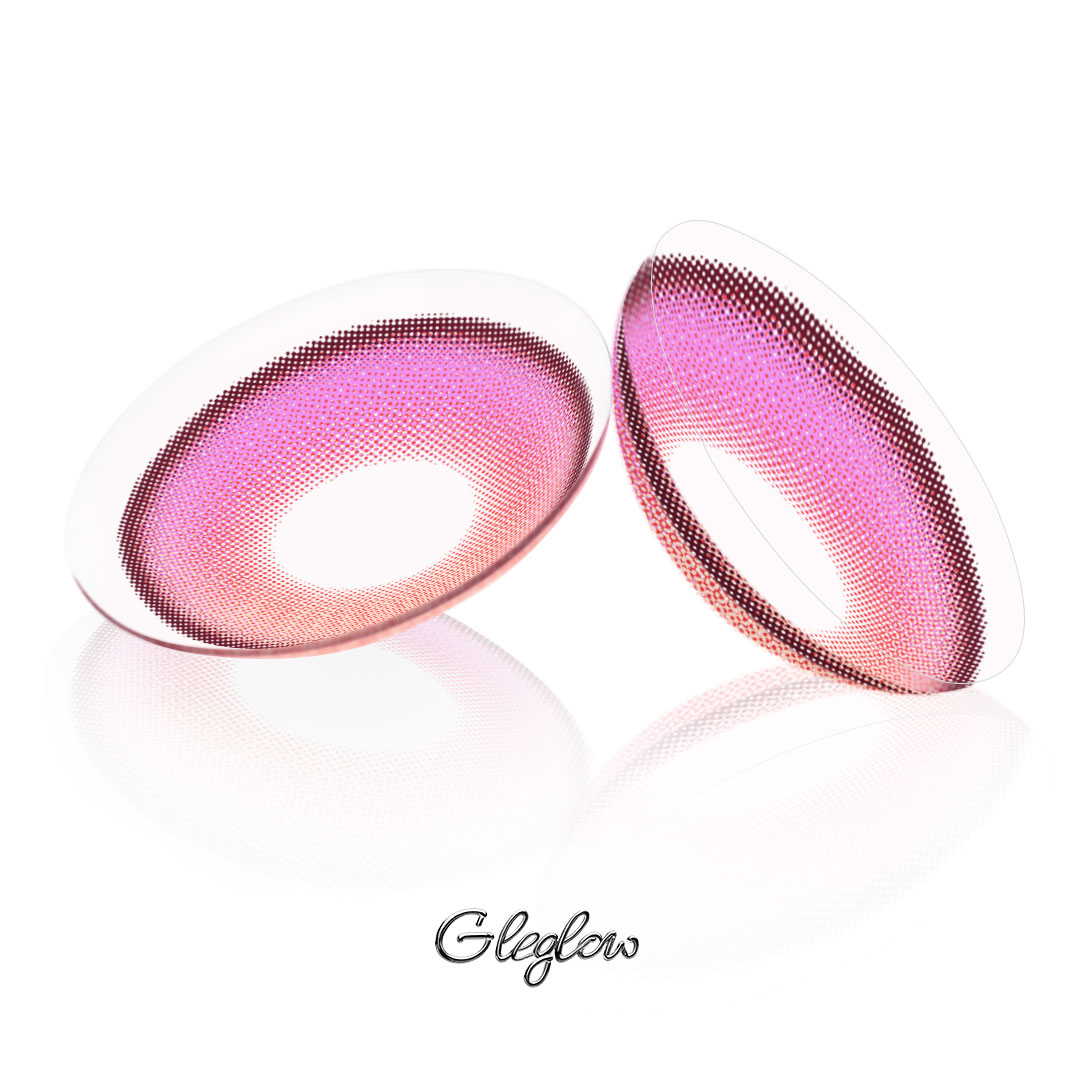 Calyx Pink - monthly, 2 lenses Colored Contacts - Gleglow