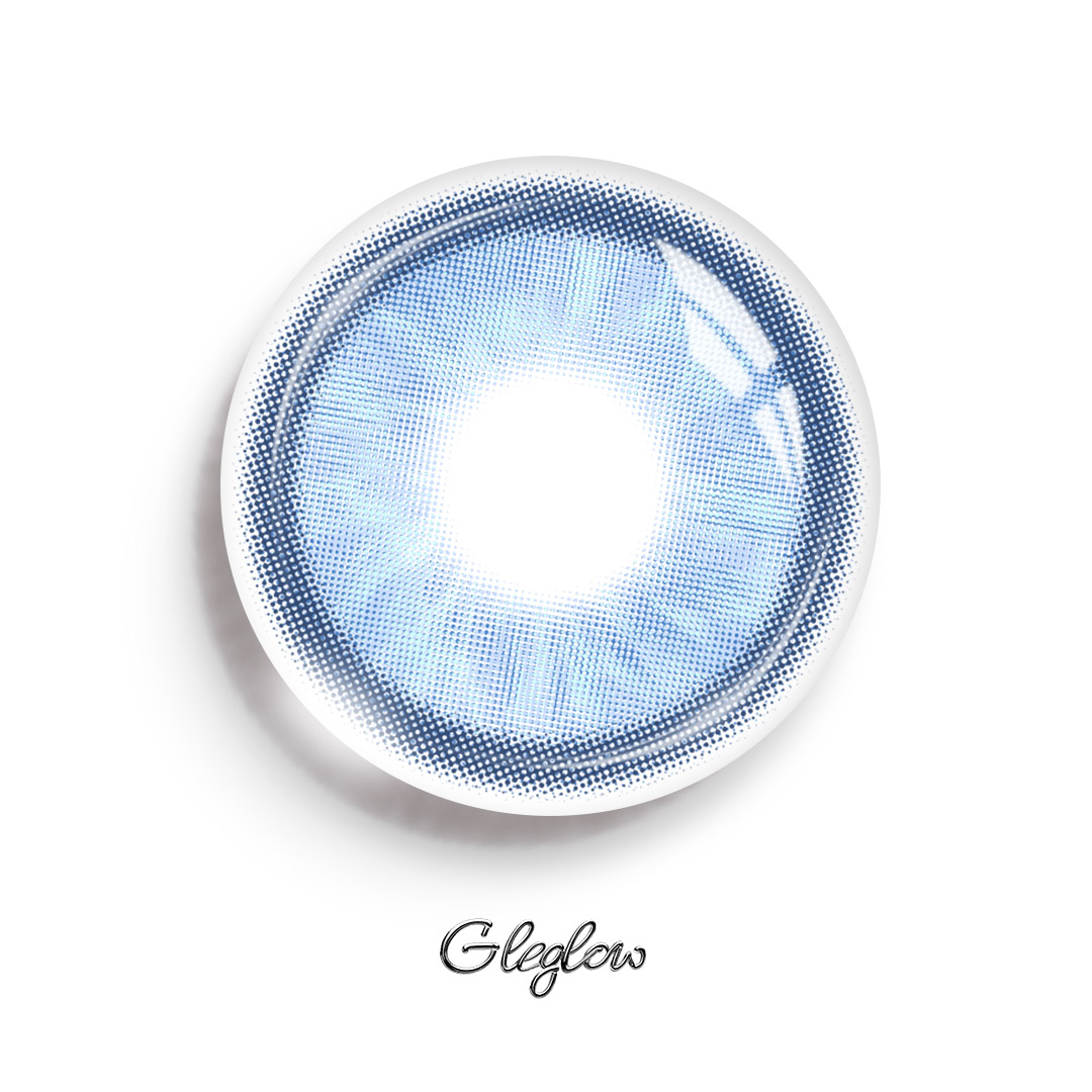 Canvas Blue - 1 Year, 2 lenses Colored Contacts - Gleglow